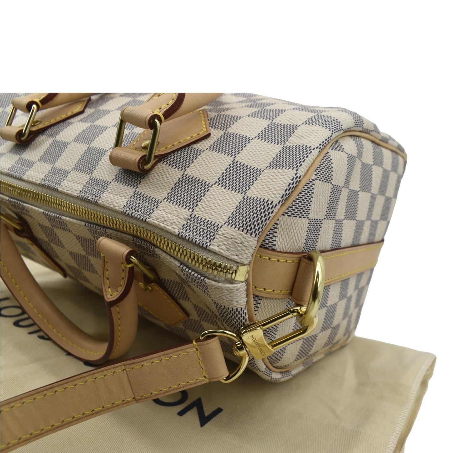 LOUIS VUITTON  25 Bandouliere Damier Azur Shoulder Bag White