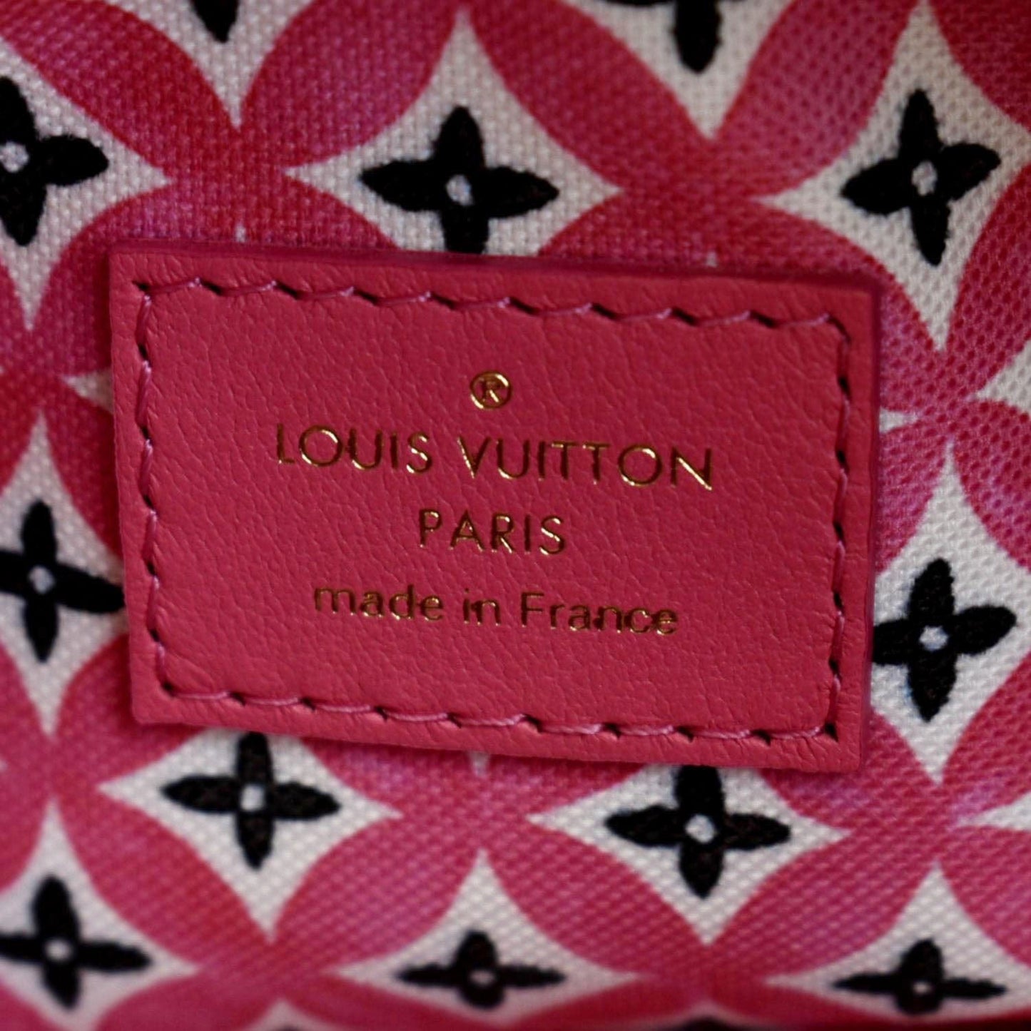 LOUIS VUITTON  25 Bandouliere Giant Monogram Canvas Shoulder Bag Pink