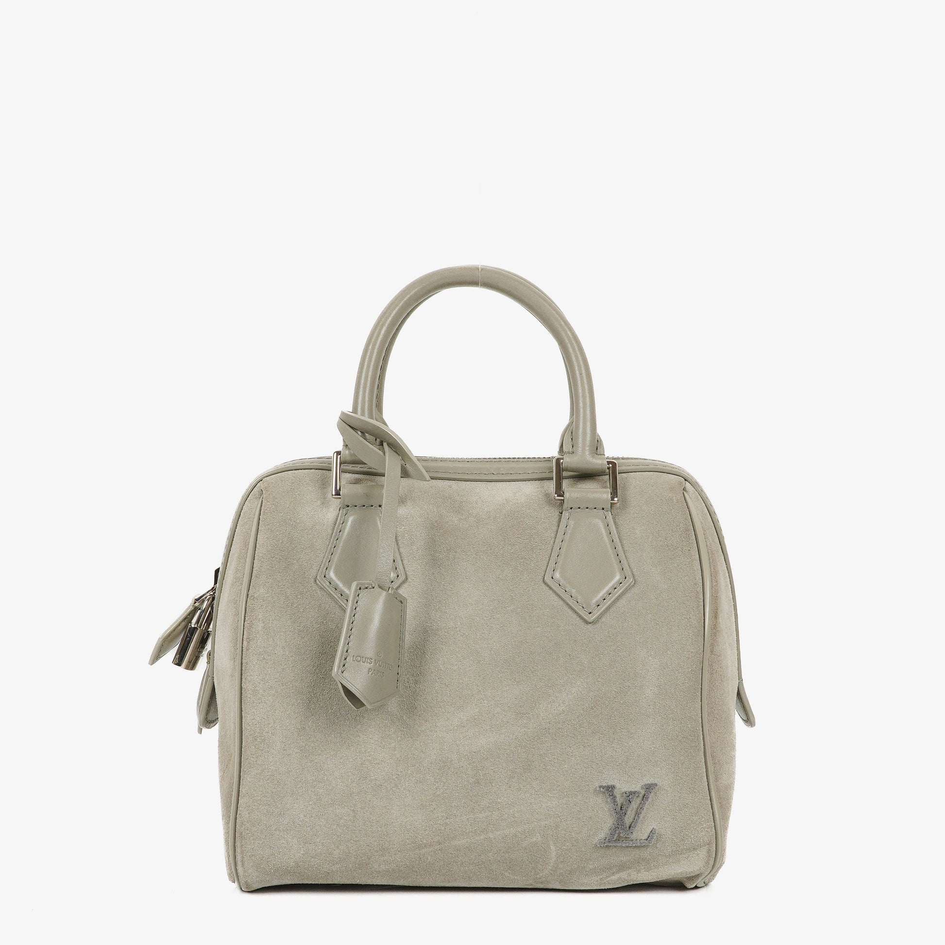 Louis Vuitton  Cube PM Illusion Limited Edition Grey Suede Handbag