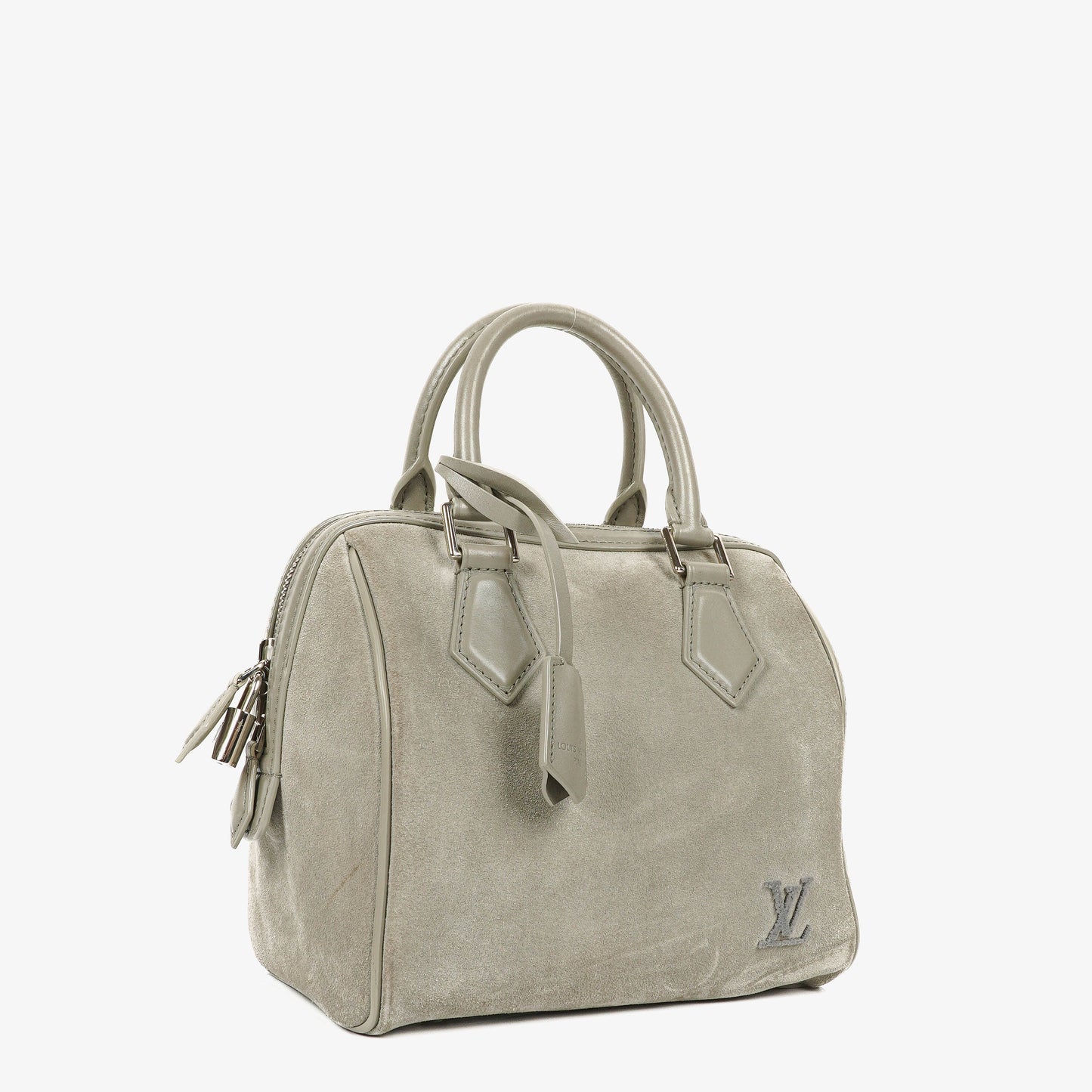 Louis Vuitton  Cube PM Illusion Limited Edition Grey Suede Handbag