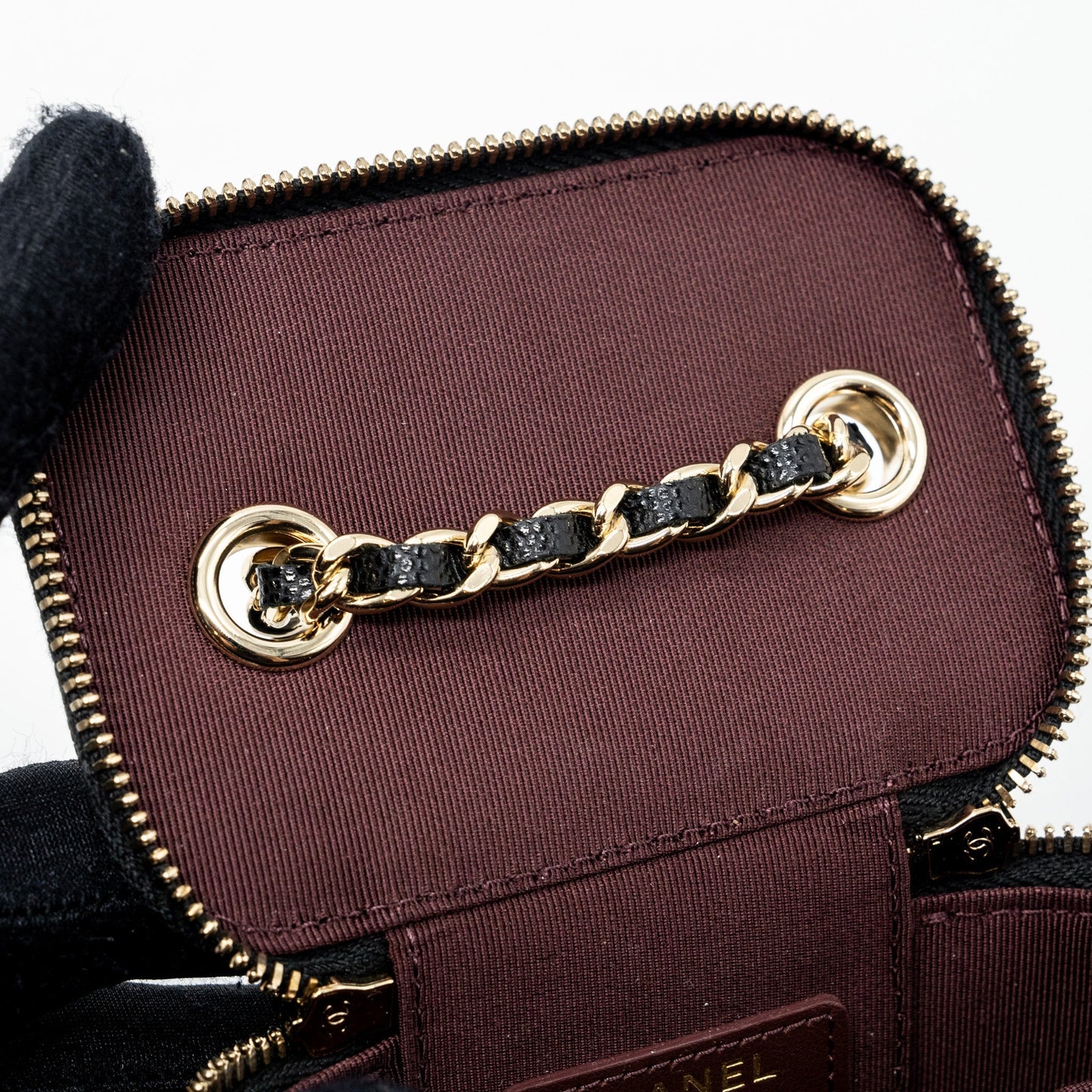 Chanel Mini Vanity Case Caviar Black L
