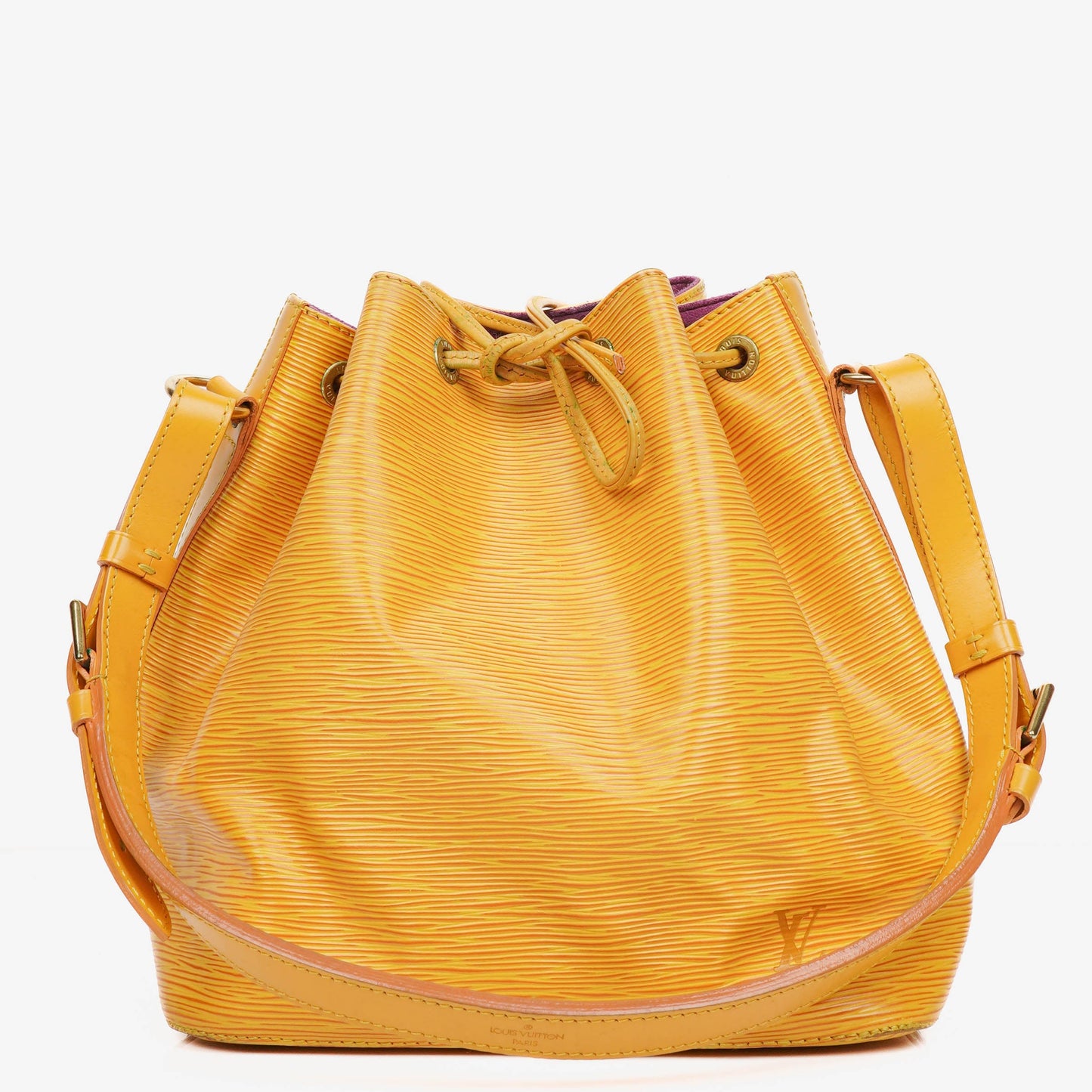 Louis Vuitton Petit Noe Yellow EPI Leather Shoulder Bag