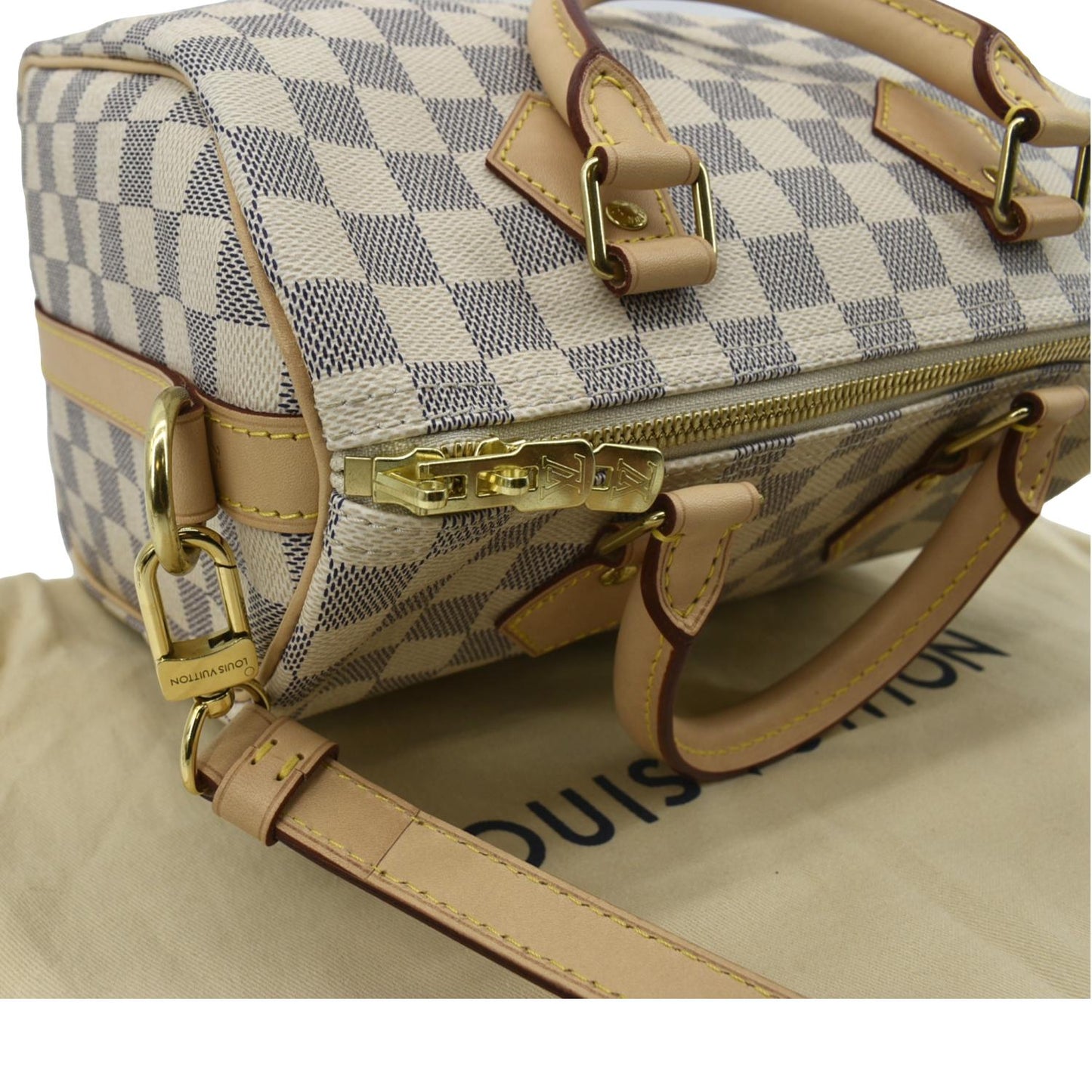 LOUIS VUITTON  25 Bandouliere Damier Azur Shoulder Bag White
