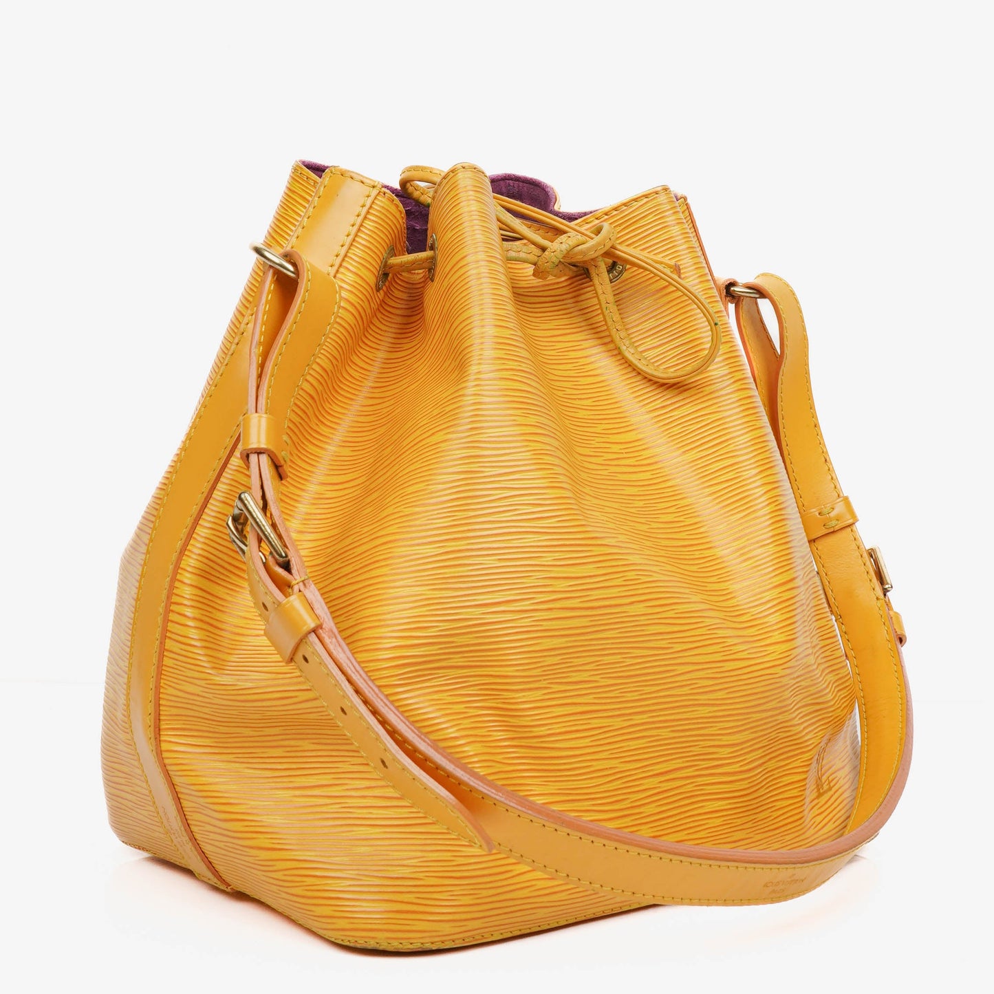 Louis Vuitton Petit Noe Yellow EPI Leather Shoulder Bag