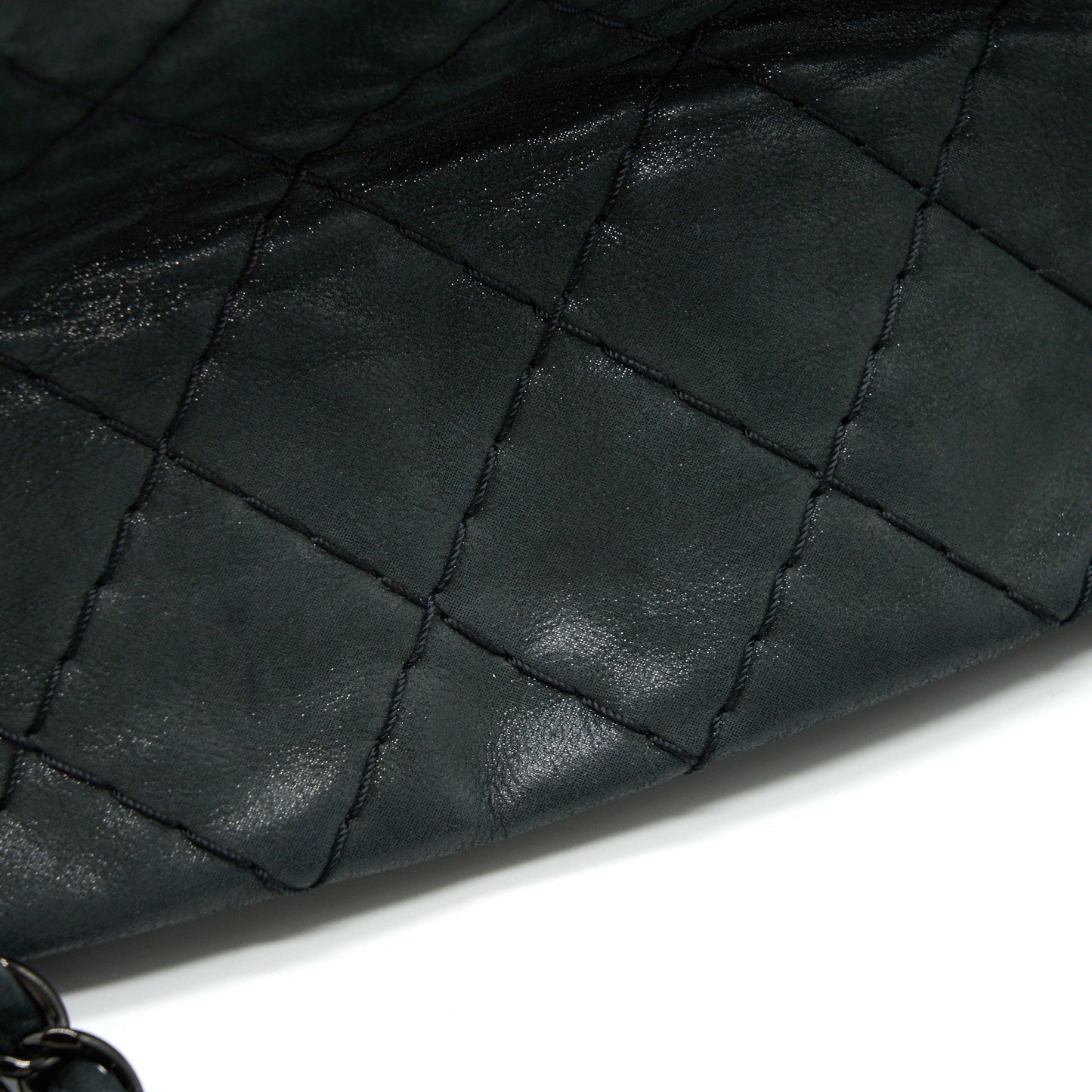 CHANEL JUST MADEMOISELLE BOWLING BAG QUILTED LEATHER IN BLACK BHW