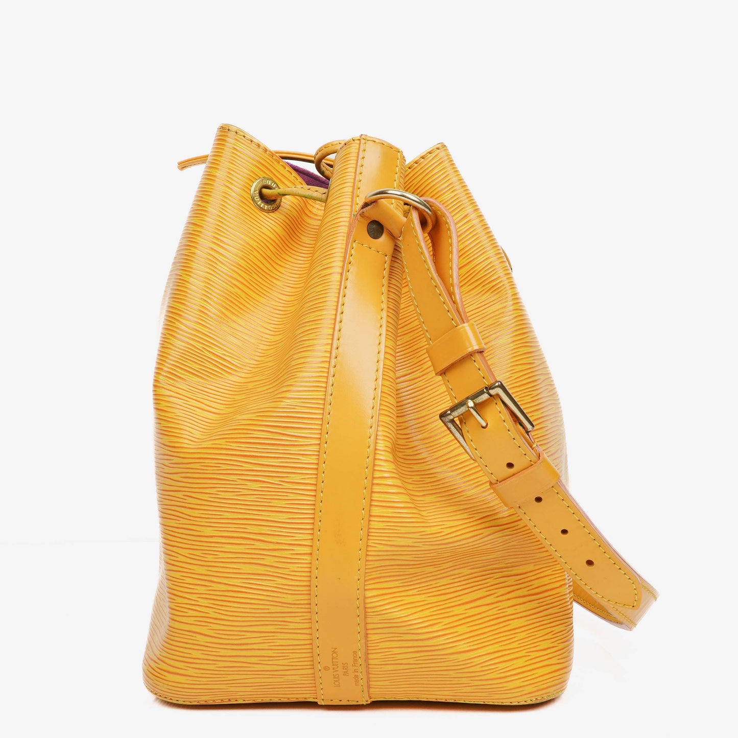 Louis Vuitton Petit Noe Yellow EPI Leather Shoulder Bag
