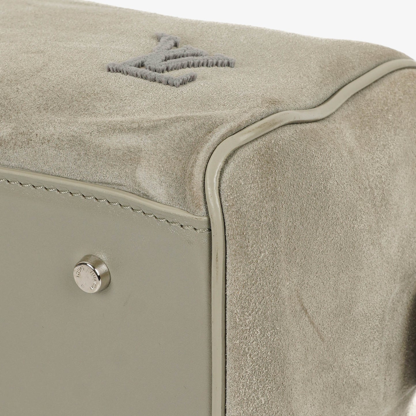 Louis Vuitton  Cube PM Illusion Limited Edition Grey Suede Handbag