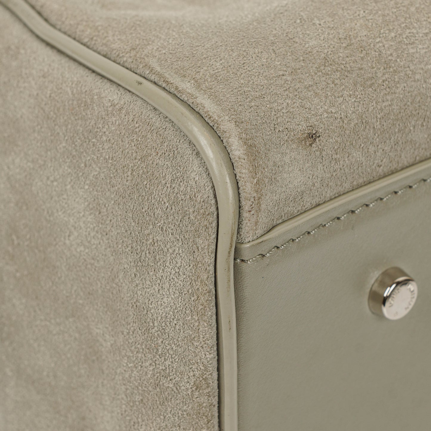 Louis Vuitton  Cube PM Illusion Limited Edition Grey Suede Handbag