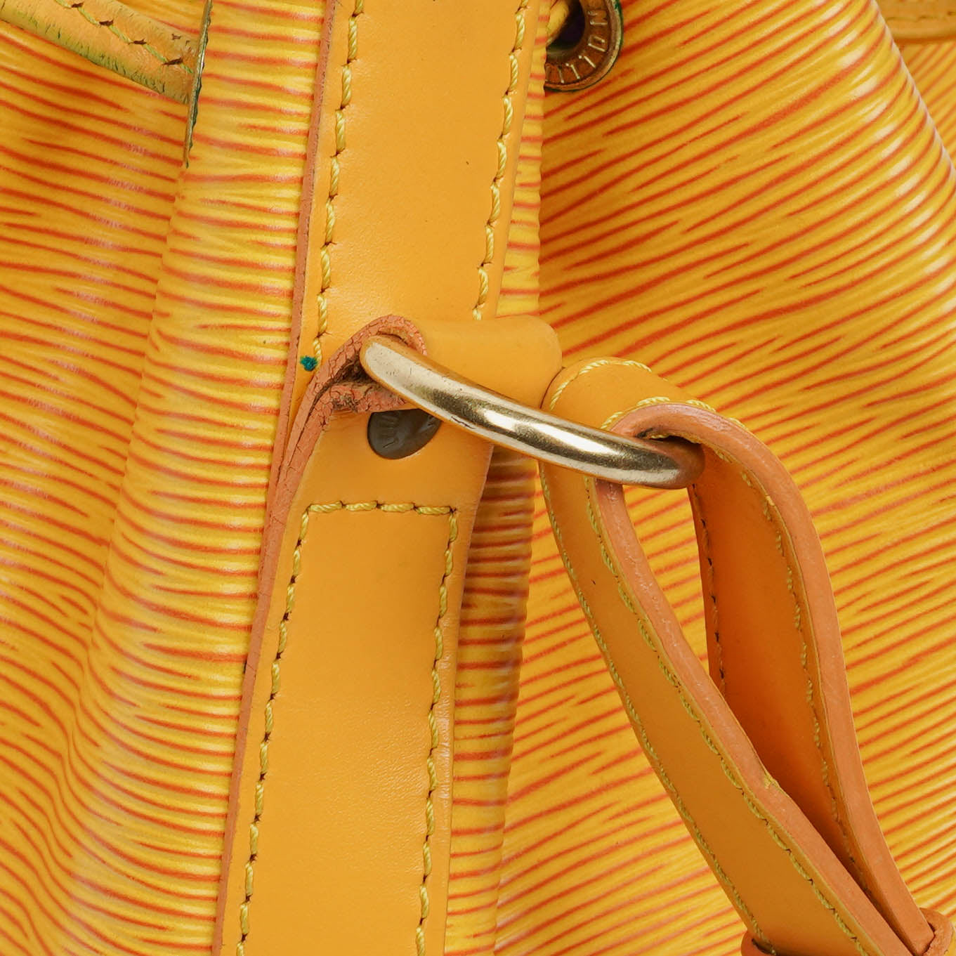 Louis Vuitton Petit Noe Yellow EPI Leather Shoulder Bag