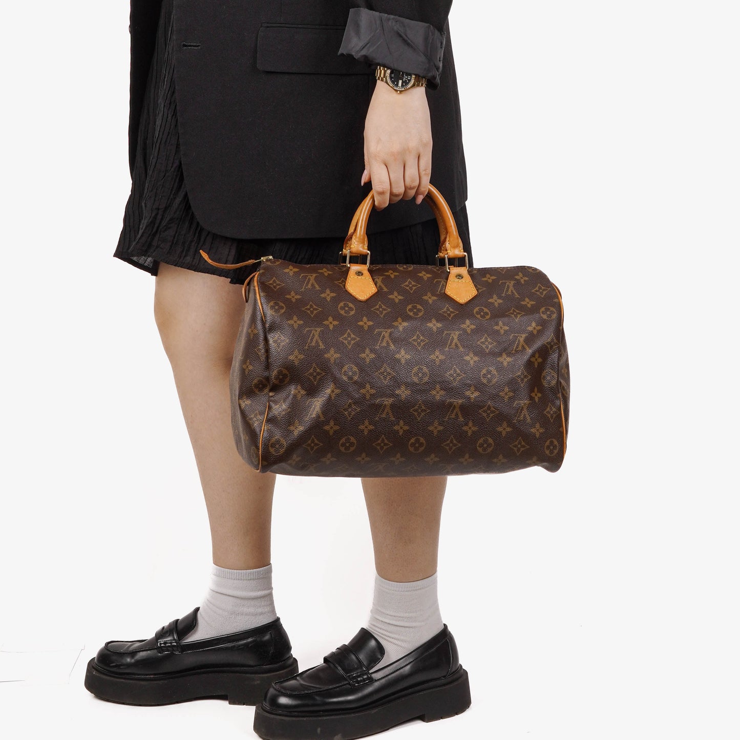 Louis Vuitton  35 Monogram Canvas Handbag