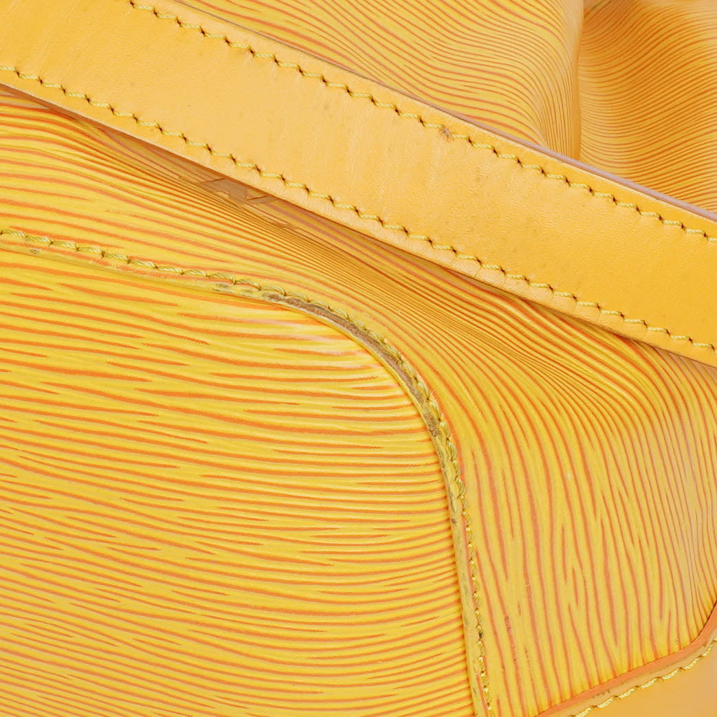 Louis Vuitton Petit Noe Yellow EPI Leather Shoulder Bag