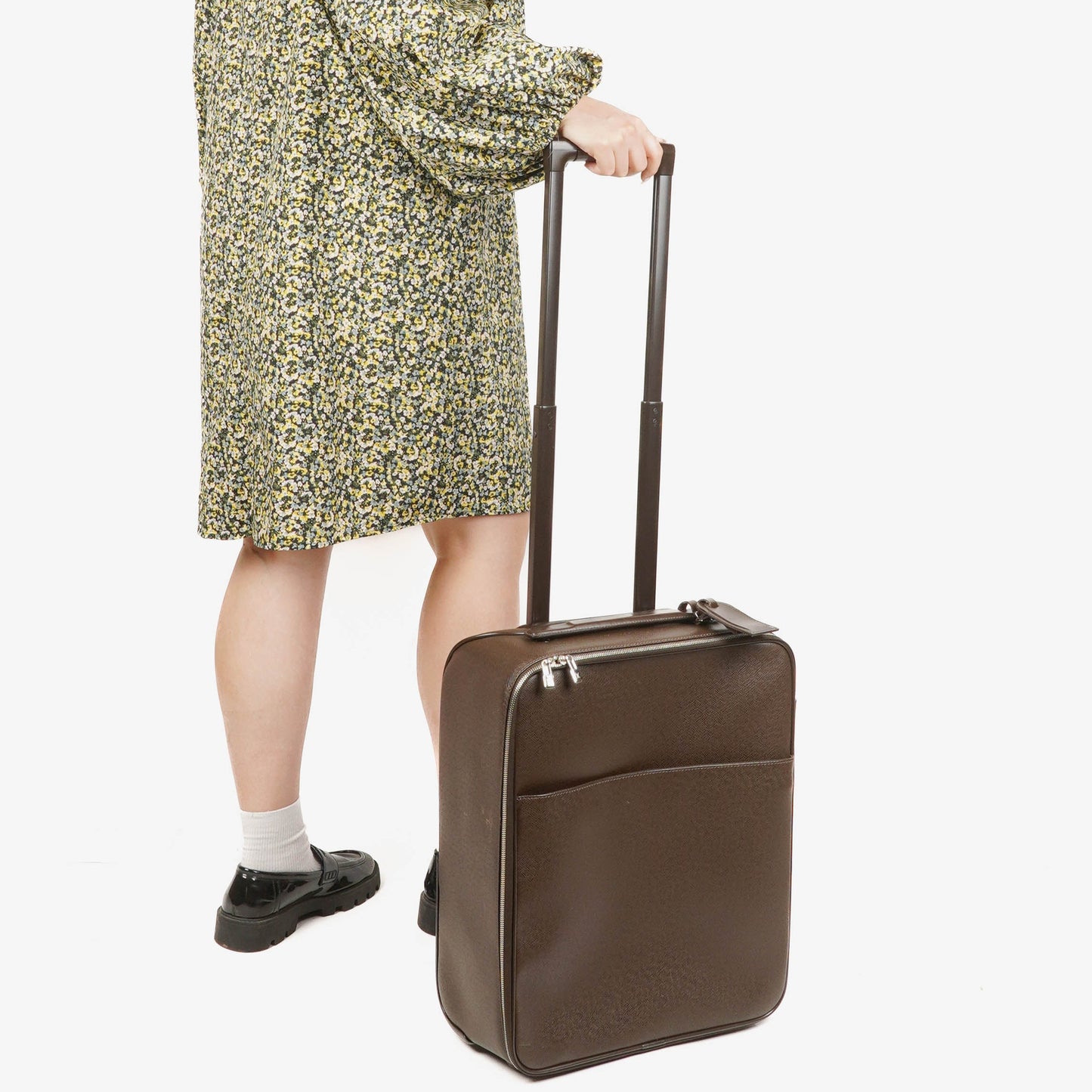 Louis Vuitton Pegase 45 Taiga Brown Grizzli Suitcase
