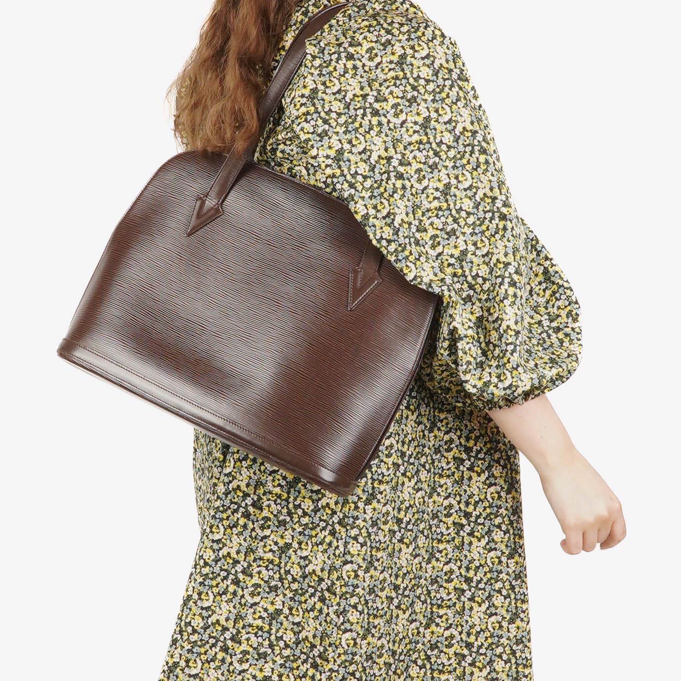 Louis Vuitton Brown Epi Leather Lussac Tote Bag