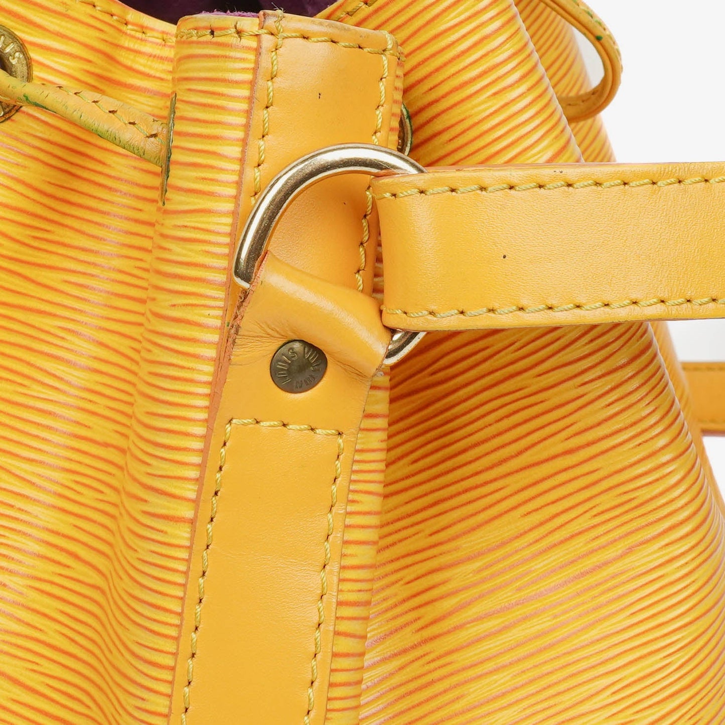 Louis Vuitton Petit Noe Yellow EPI Leather Shoulder Bag