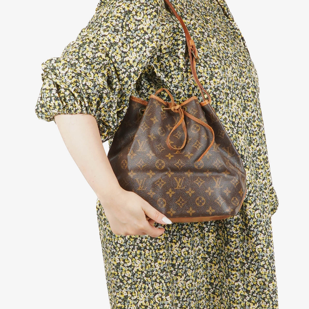 Louis Vuitton Petit Noe Monogram Canvas Shoulder Bag