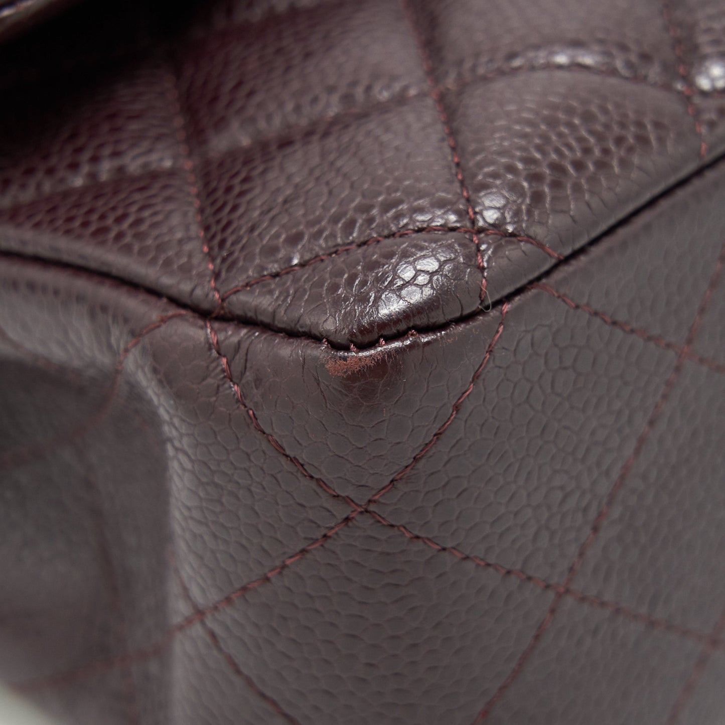 Chanel Medium Classic double Flap bag Caviar Burgundy