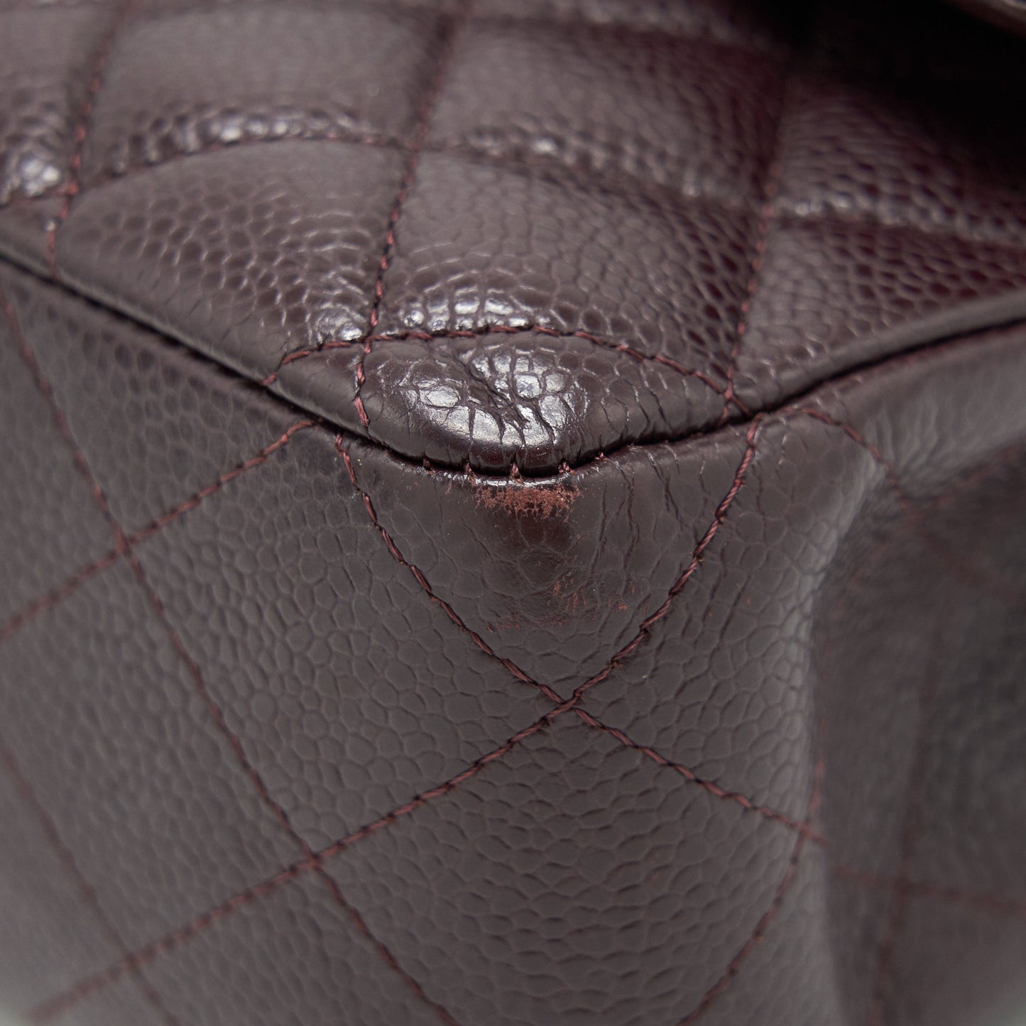 Chanel Medium Classic double Flap bag Caviar Burgundy
