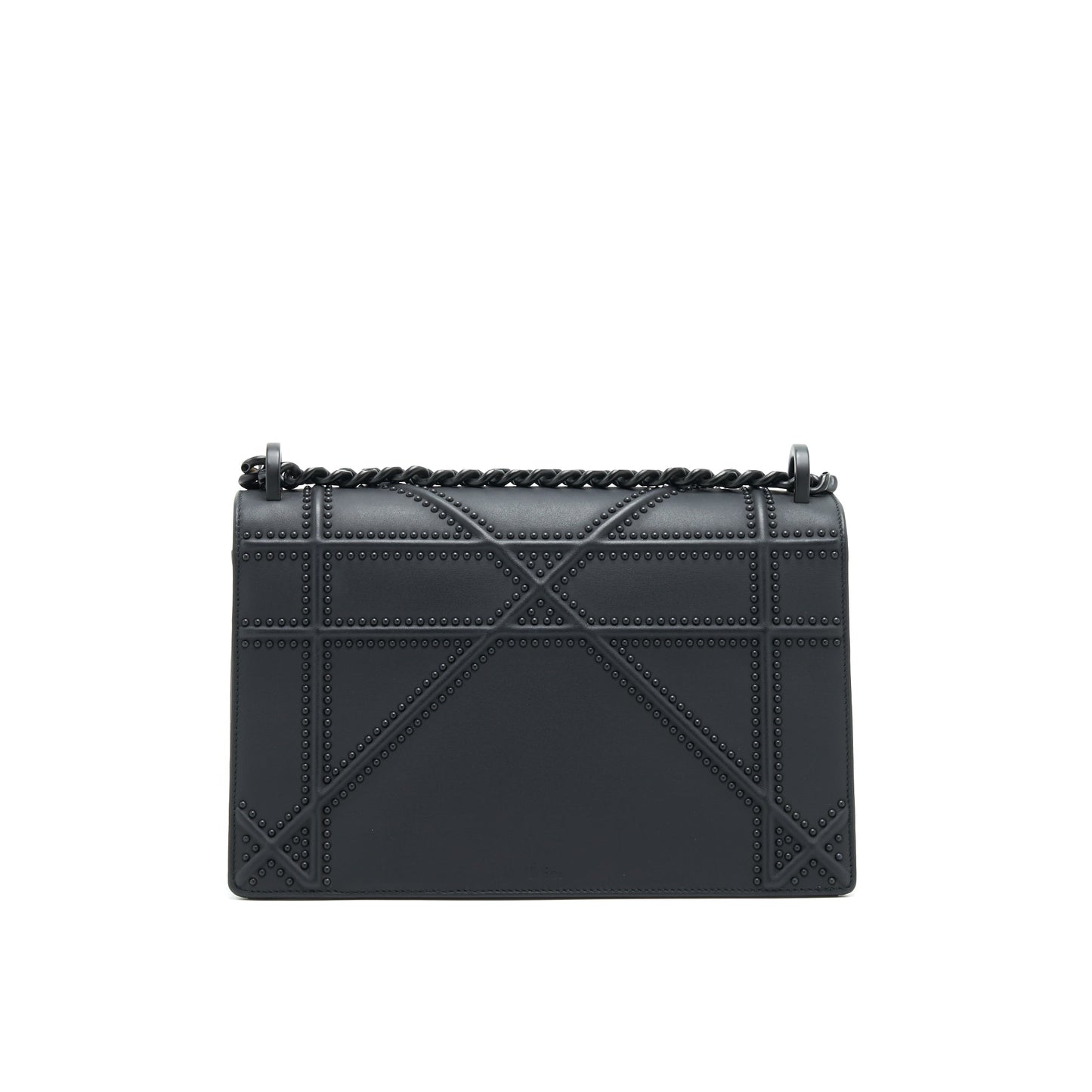 Dior Medium Studded So Black Diorama Purse