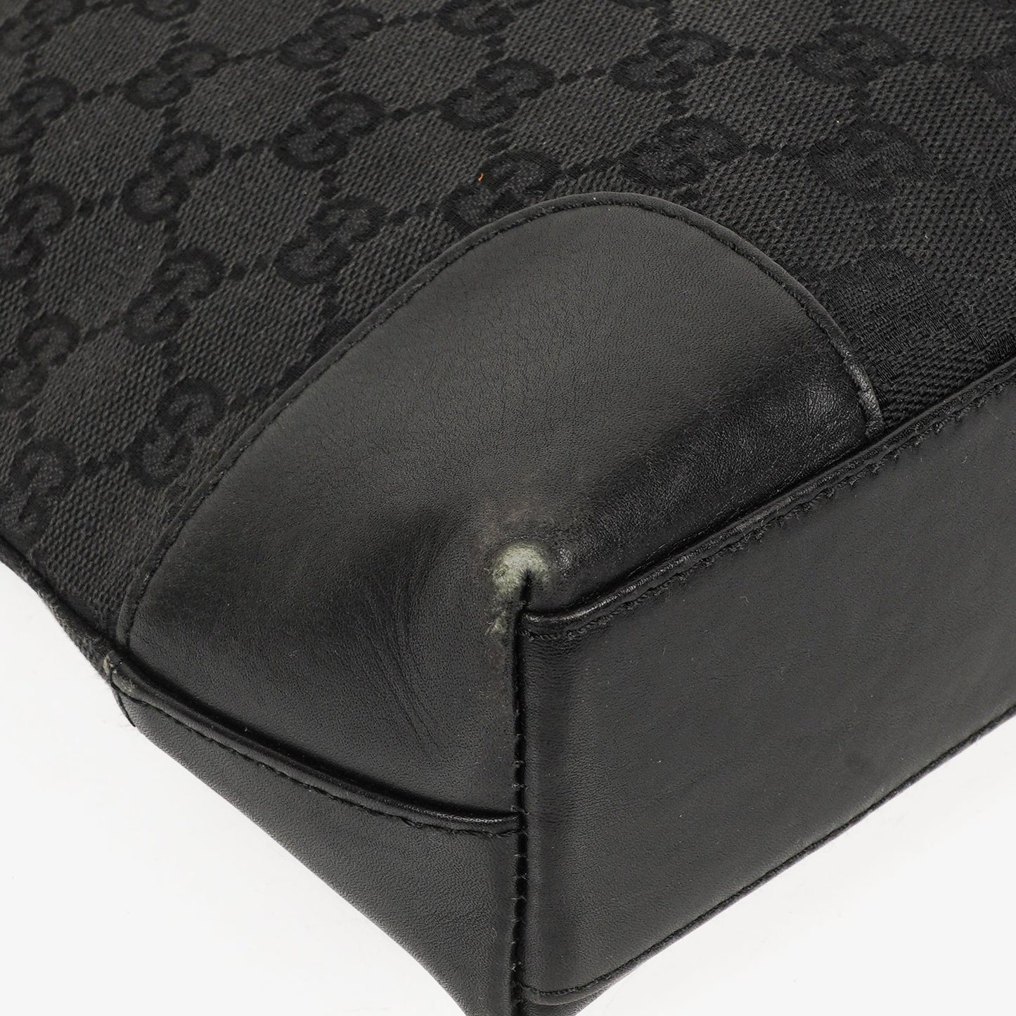 Gucci GG Canvas And Leather Shoulder Hobo Bag