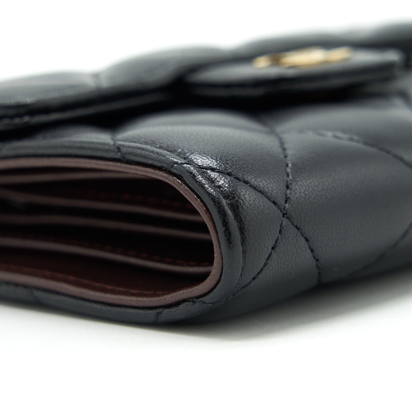 Chanel Classic Flap Wallet Lambskin Black
