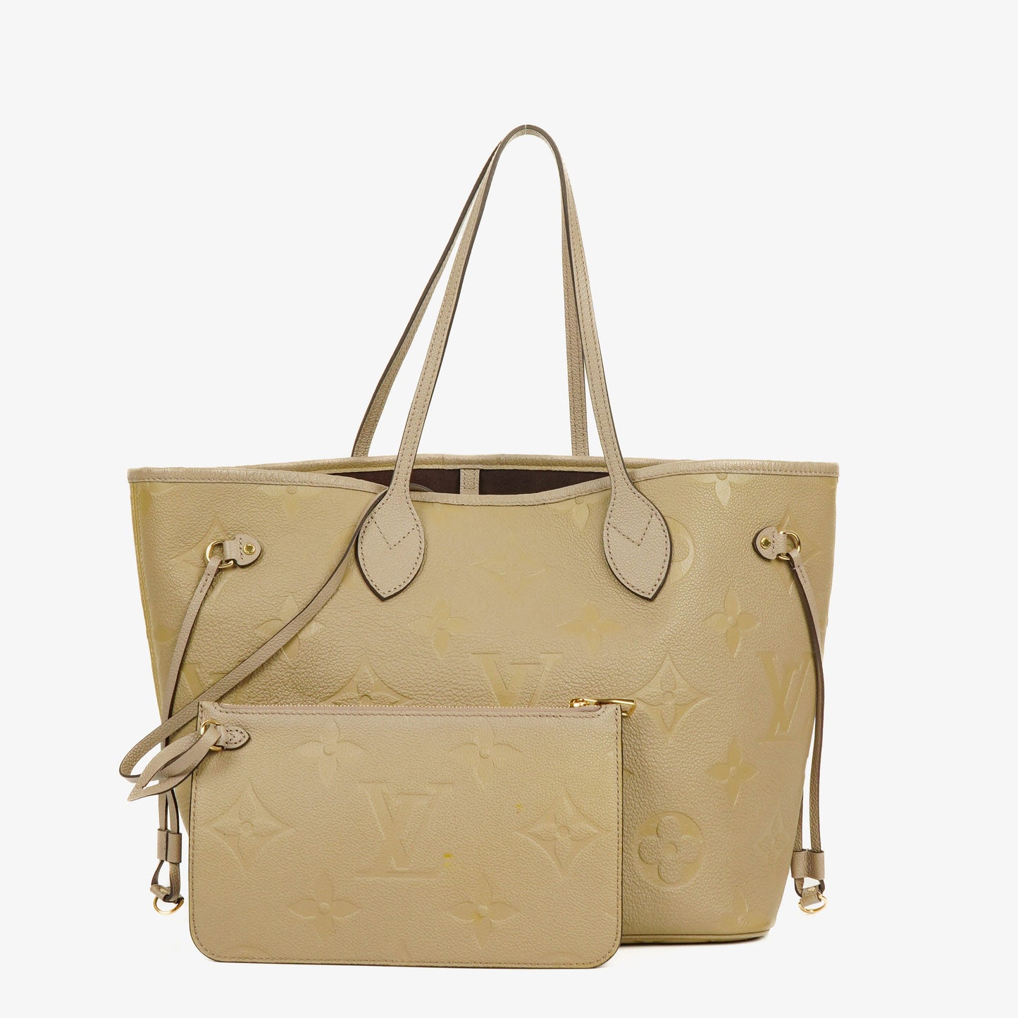 Louis Vuitton Neverfull MM Empreinte Leather Tote Bag