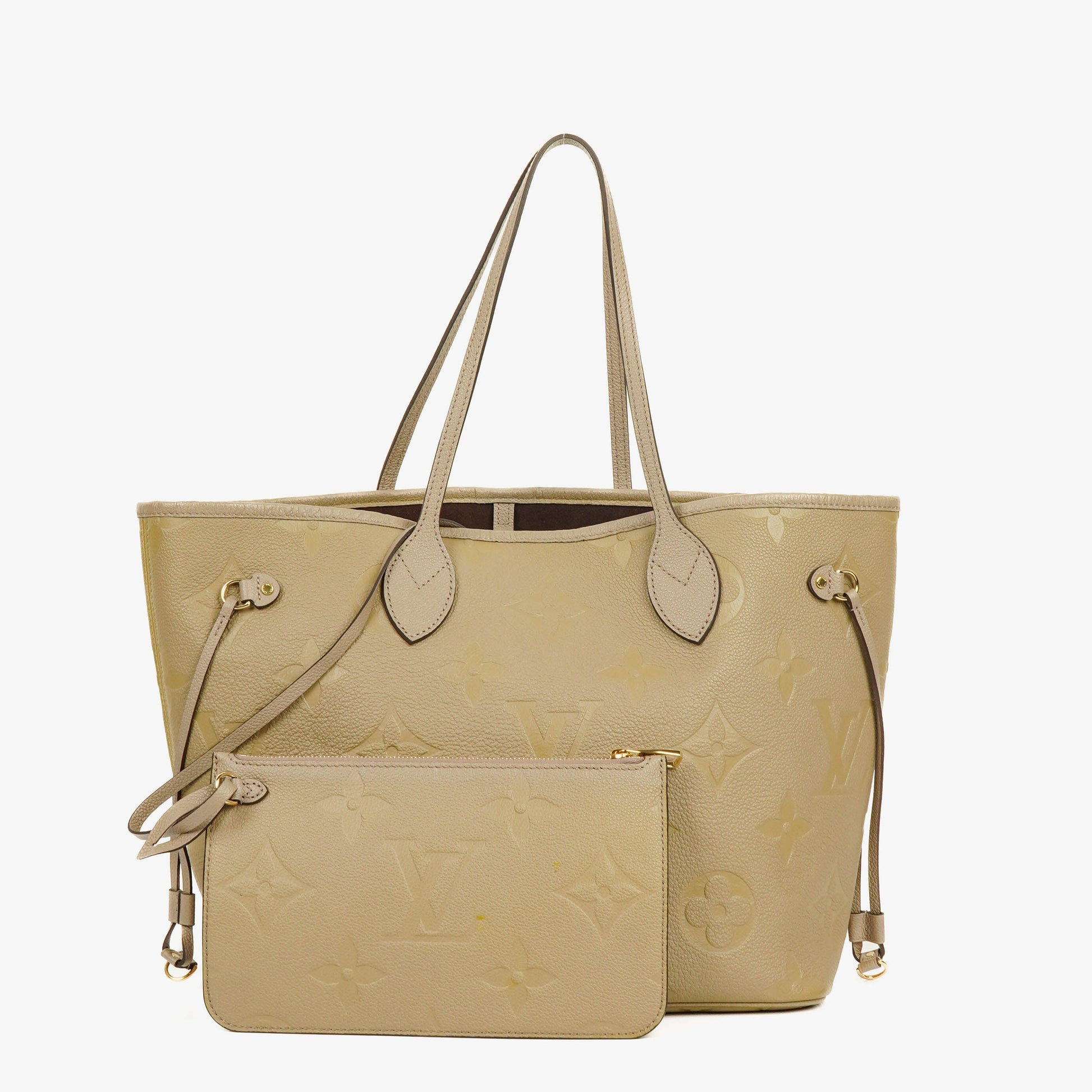 Louis Vuitton Neverfull MM Empreinte Leather Tote Bag