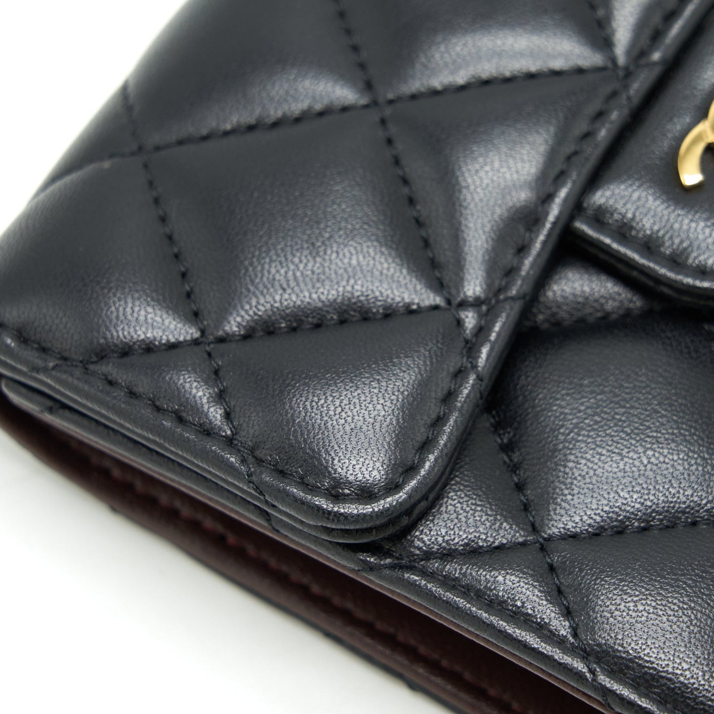 Chanel Classic Flap Wallet Lambskin Black