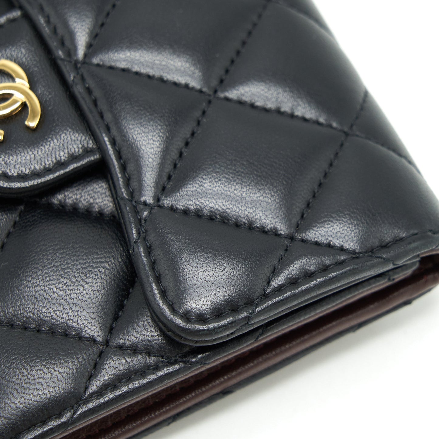 Chanel Classic Flap Wallet Lambskin Black