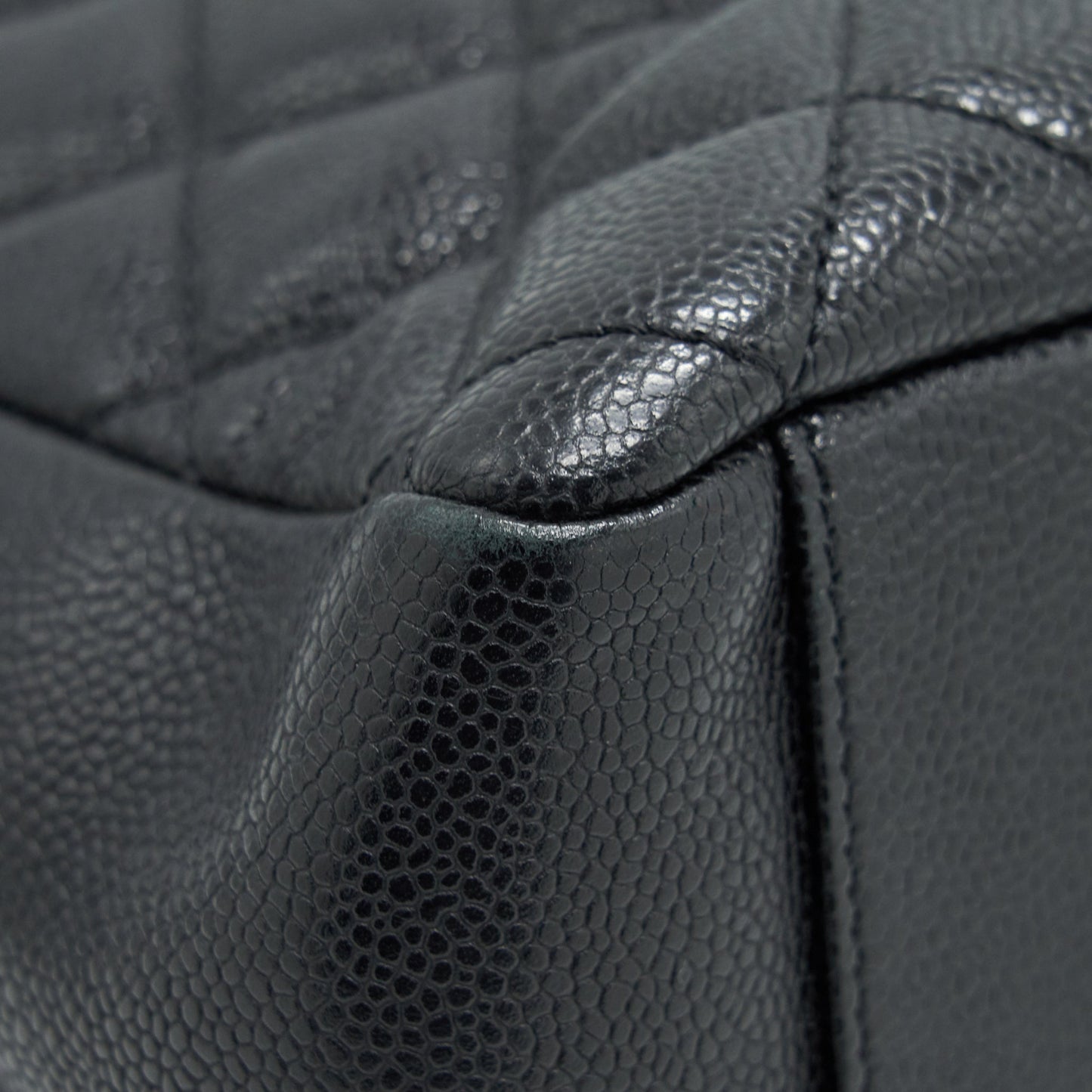 Chanel Grand Shopping Tote Caviar Black  serial 17