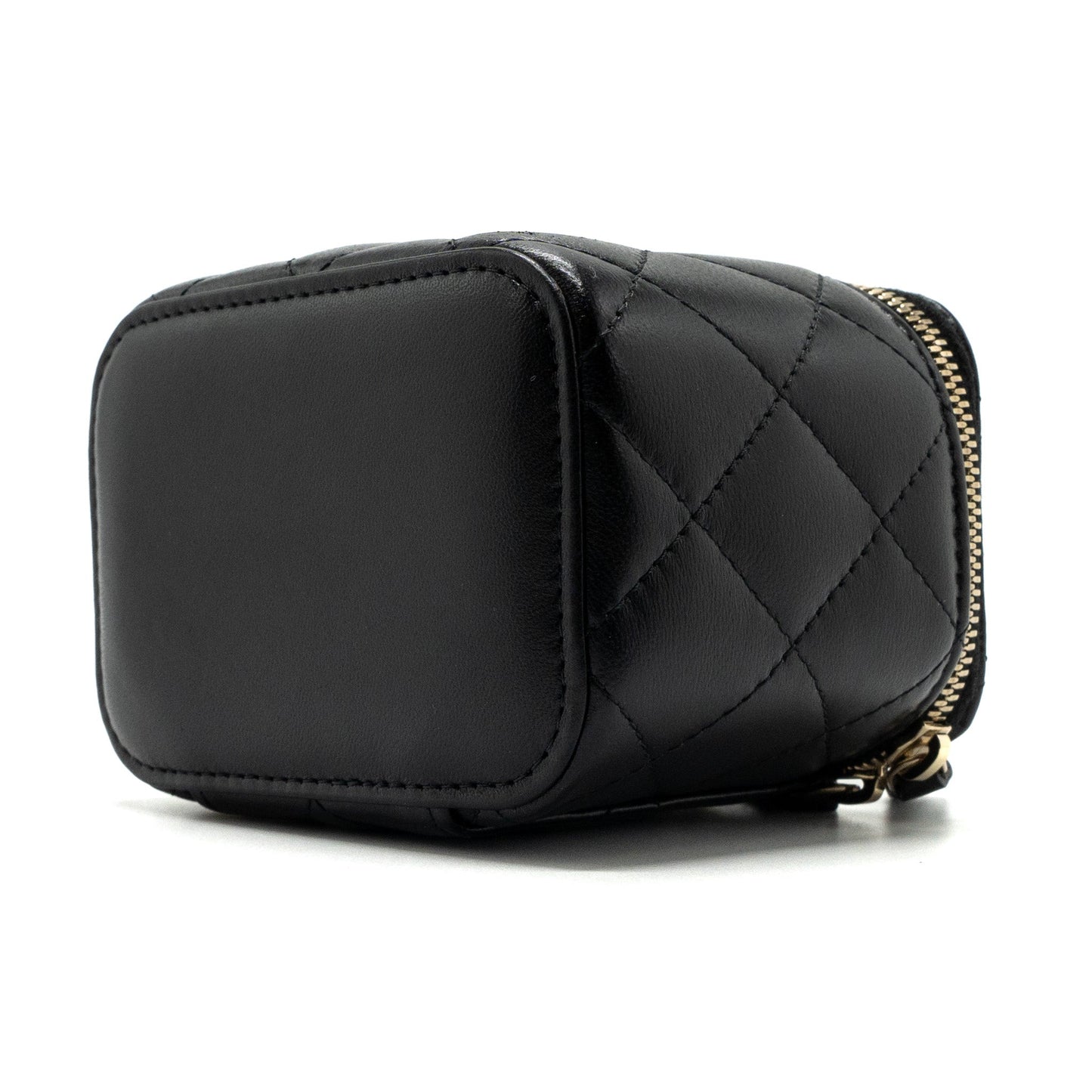 Chanel Top Handle Mini Vanity Lambskin Black