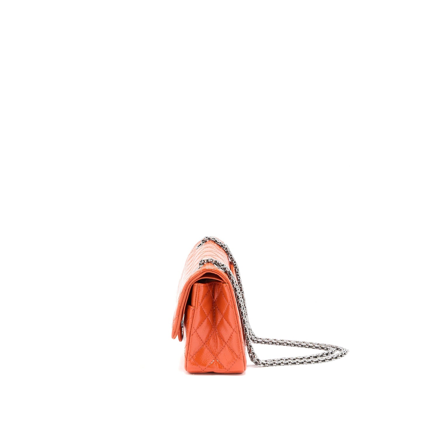 Chanel Small 2.55 Reissue Flap Bag Patent Orange
