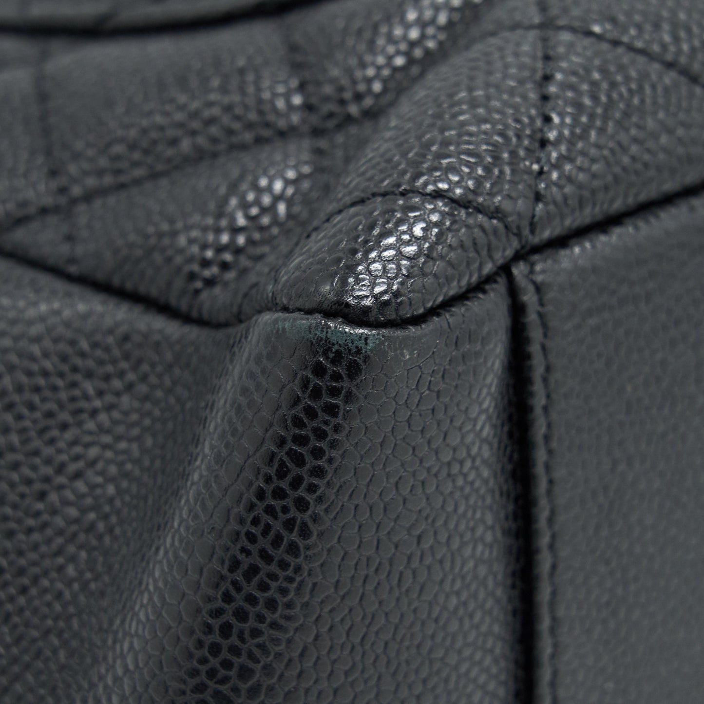 Chanel Grand Shopping Tote Caviar Black  serial 17