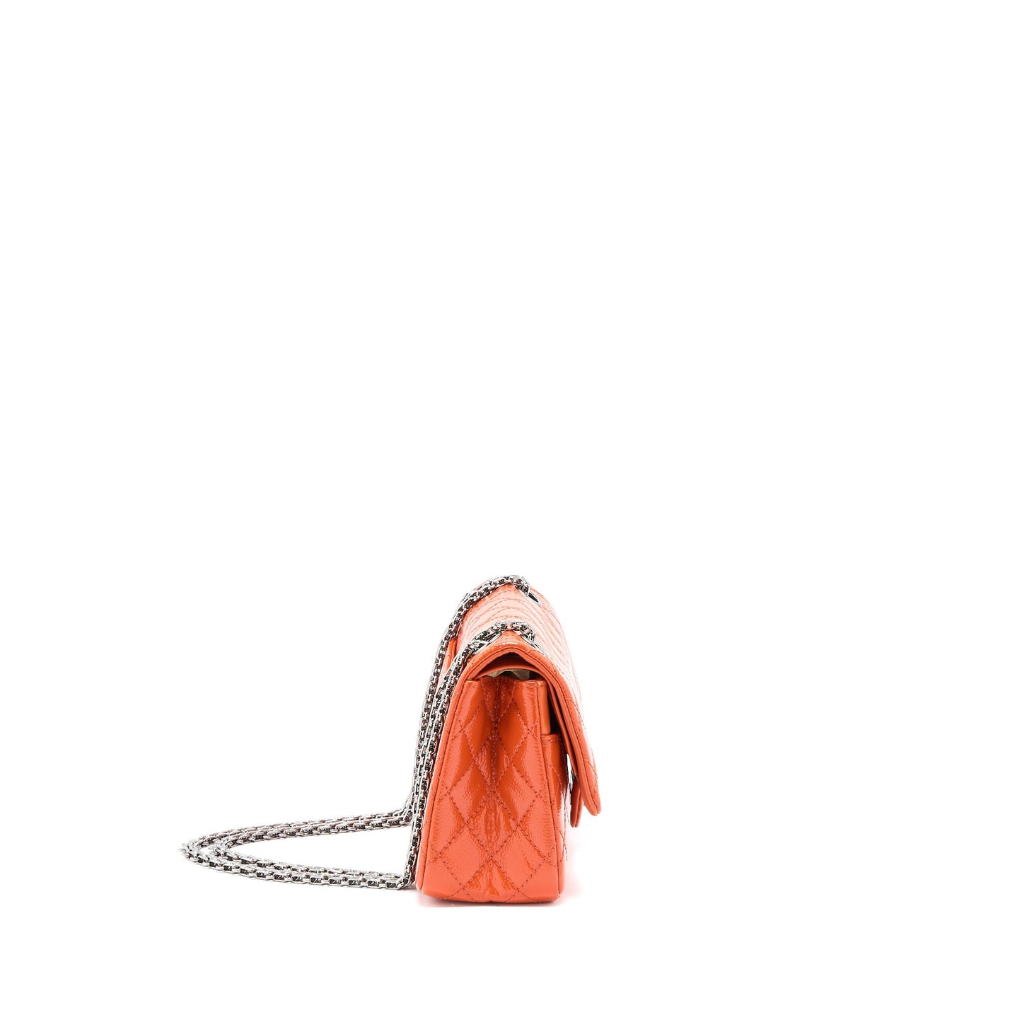 Chanel Small 2.55 Reissue Flap Bag Patent Orange