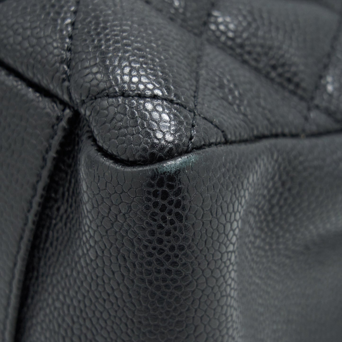 Chanel Grand Shopping Tote Caviar Black  serial 17