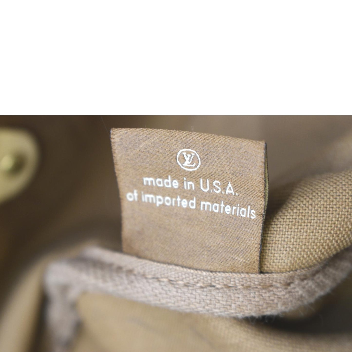 LOUIS VUITTON  35 Monogram Canvas Satchel Bag Brown