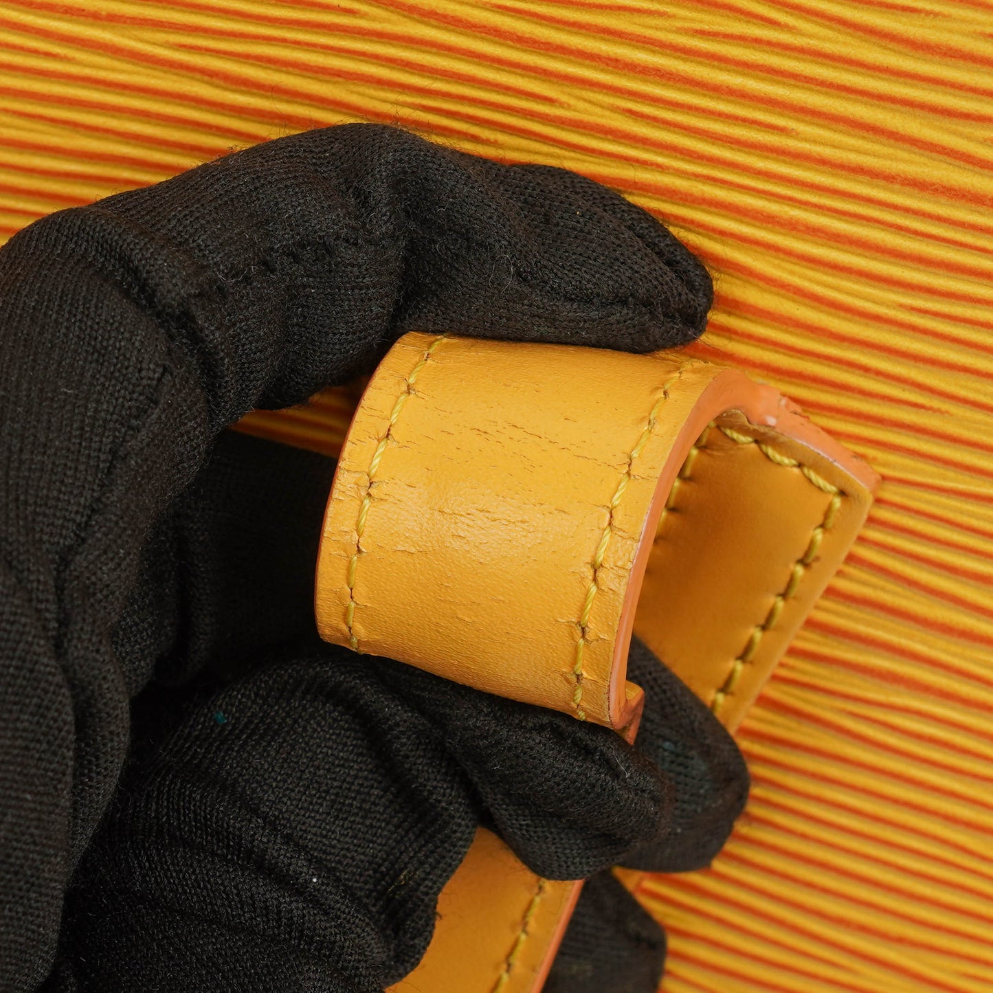Louis Vuitton Yellow EPI Leather Saint Jacques GM Shoulder Bag