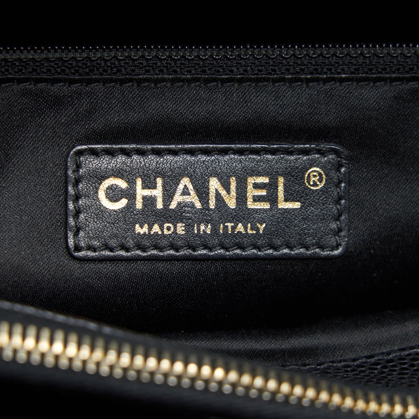 Chanel Grand Shopping Tote Caviar Black  serial 17