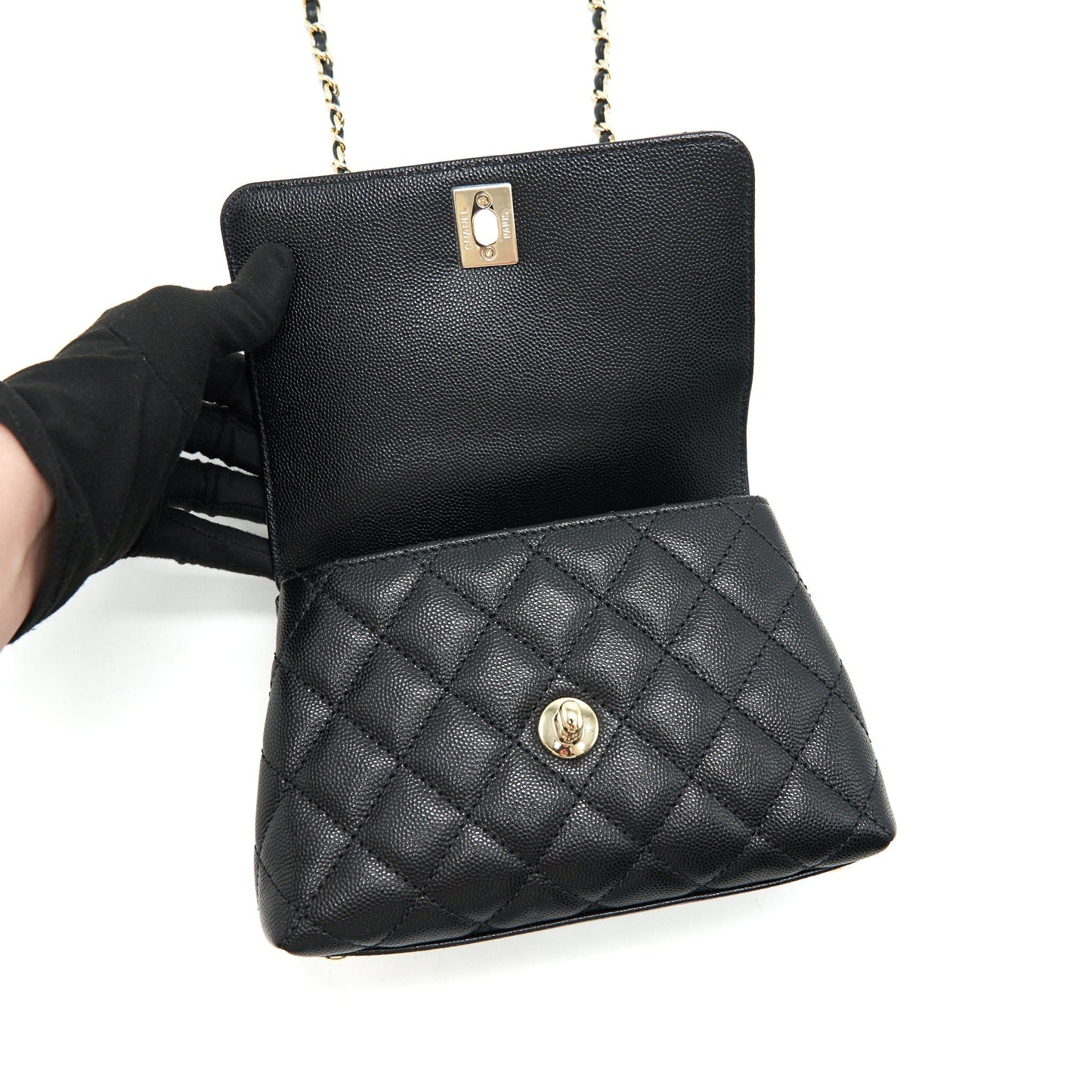 CHANEL EXTRA MINI COCO HANDLE BLACK L
