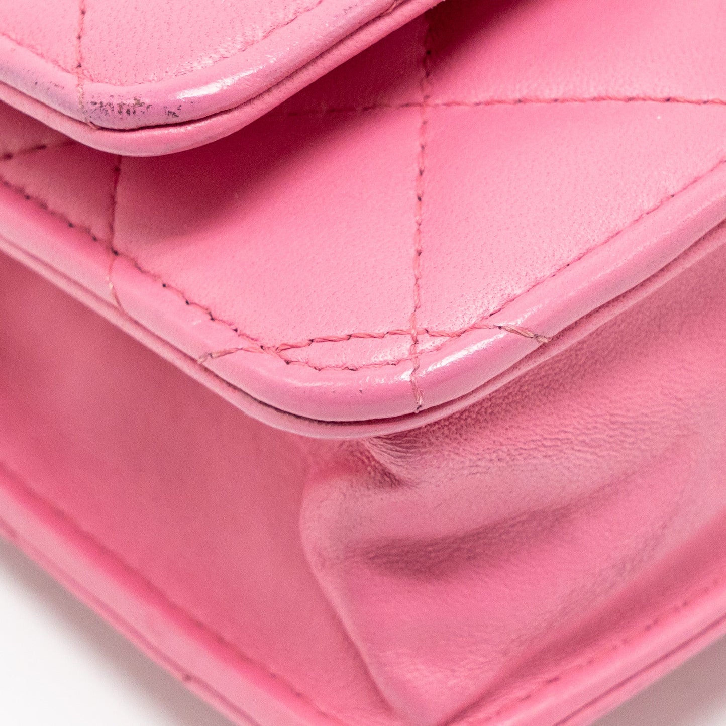 Chanel Classic Wallet on Chain Lambskin Pink