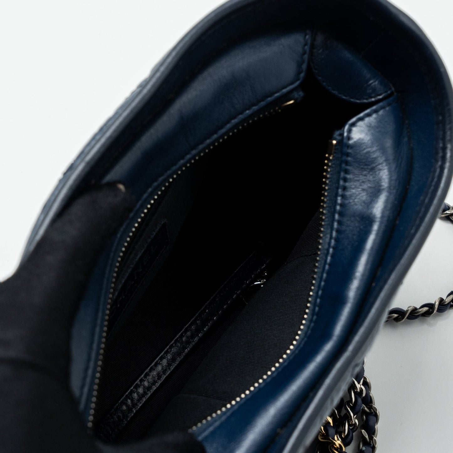 Chanel small Gabrielle hobo bag calfskin blue multicolour hardware