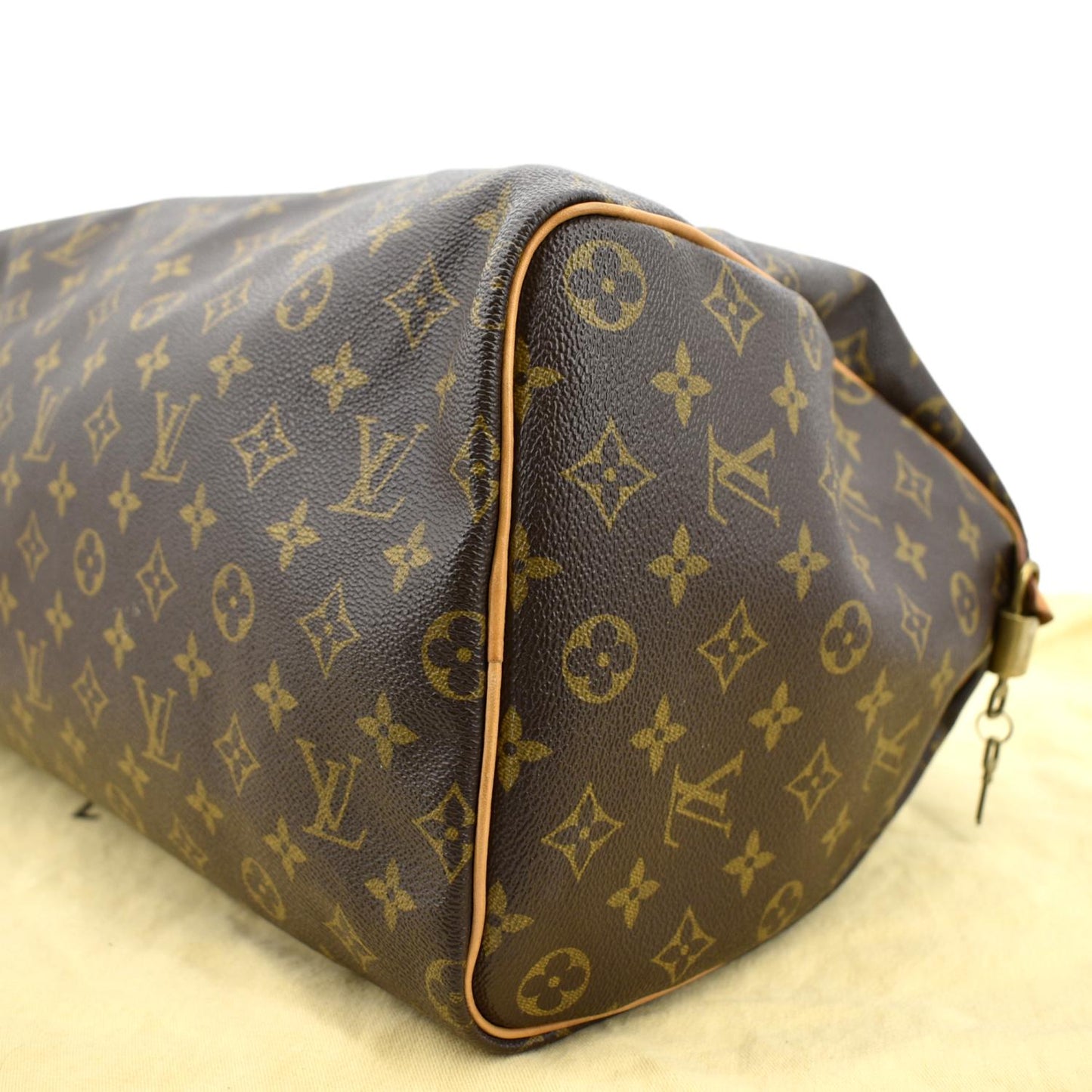 LOUIS VUITTON  40 Monogram Canvas Satchel Bag Brown