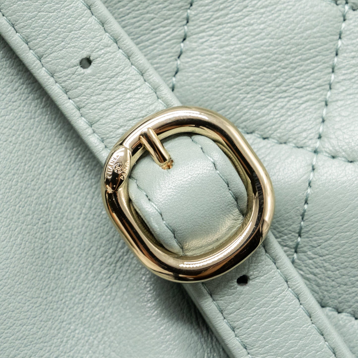 Chanel 23C Mini Duma Backpack Calfskin Light Grey L (Microchip)