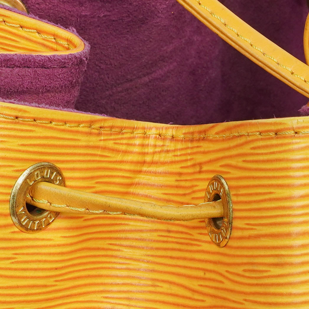 Louis Vuitton Noe Grande GM Yellow Epi Leather Shoulder Bag