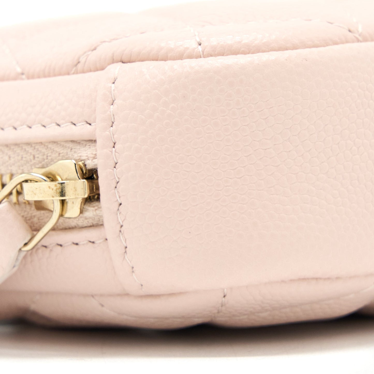 Chanel 21C Small Cosmetic Pouch Caviar Rose Clair L