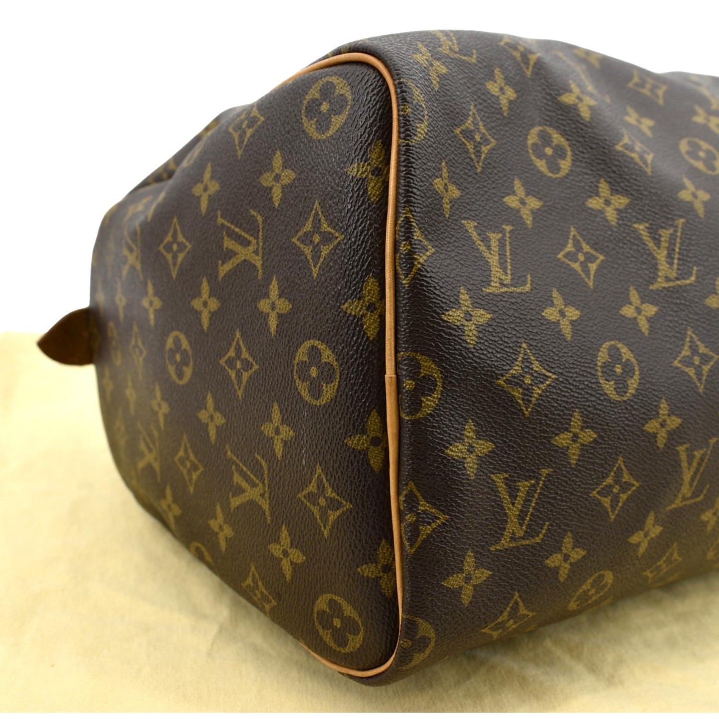 LOUIS VUITTON  40 Monogram Canvas Satchel Bag Brown