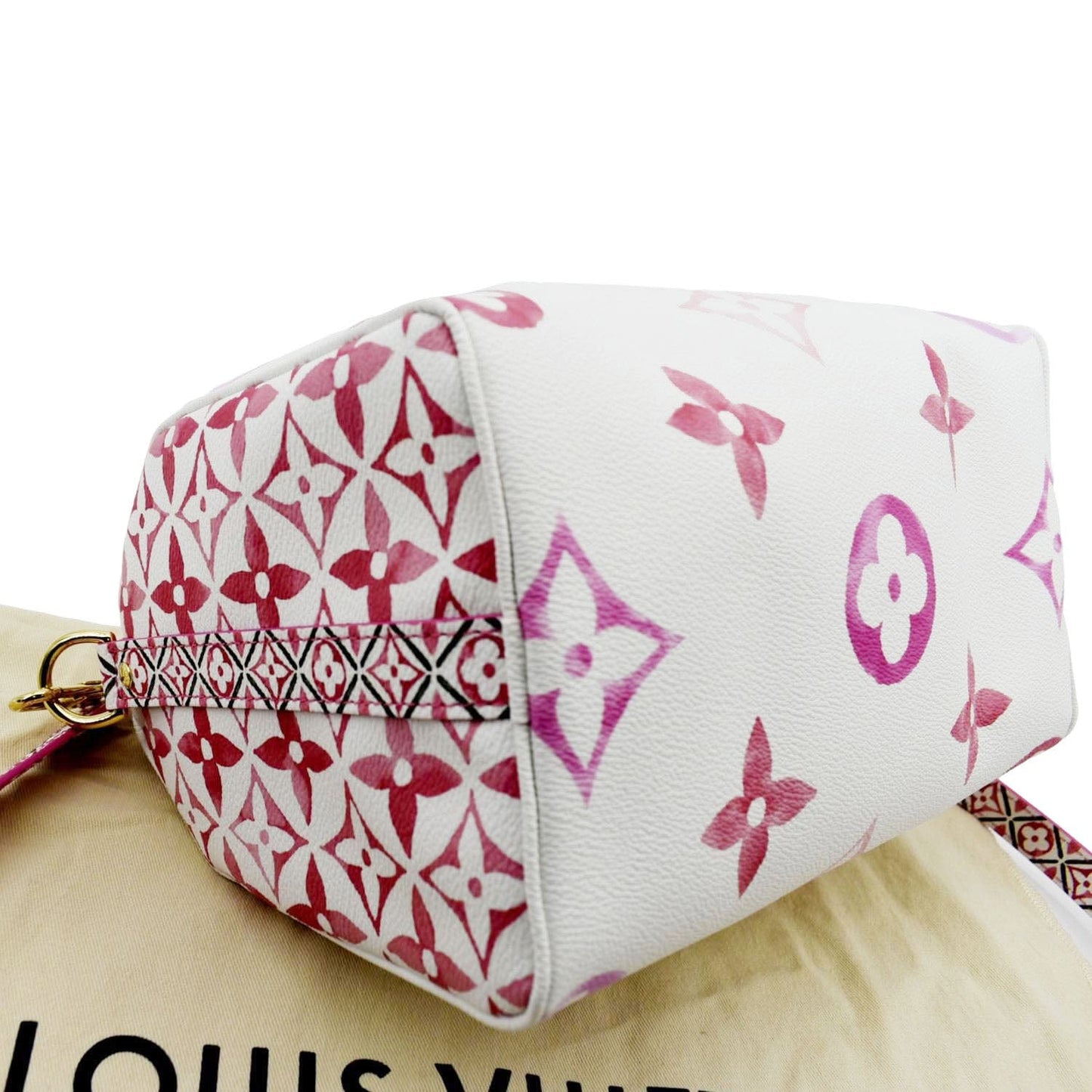 LOUIS VUITTON  25 Bandouliere Giant Monogram Canvas Shoulder Bag Pink