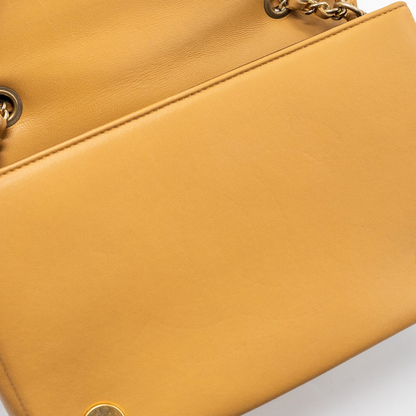 Chanel Quilted Flap Bag Lambskin Beige