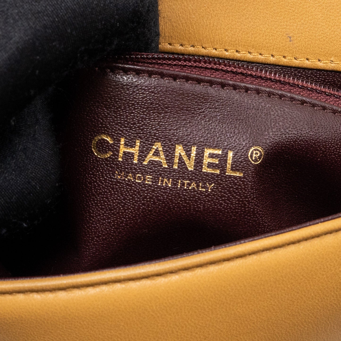 Chanel Quilted Flap Bag Lambskin Beige