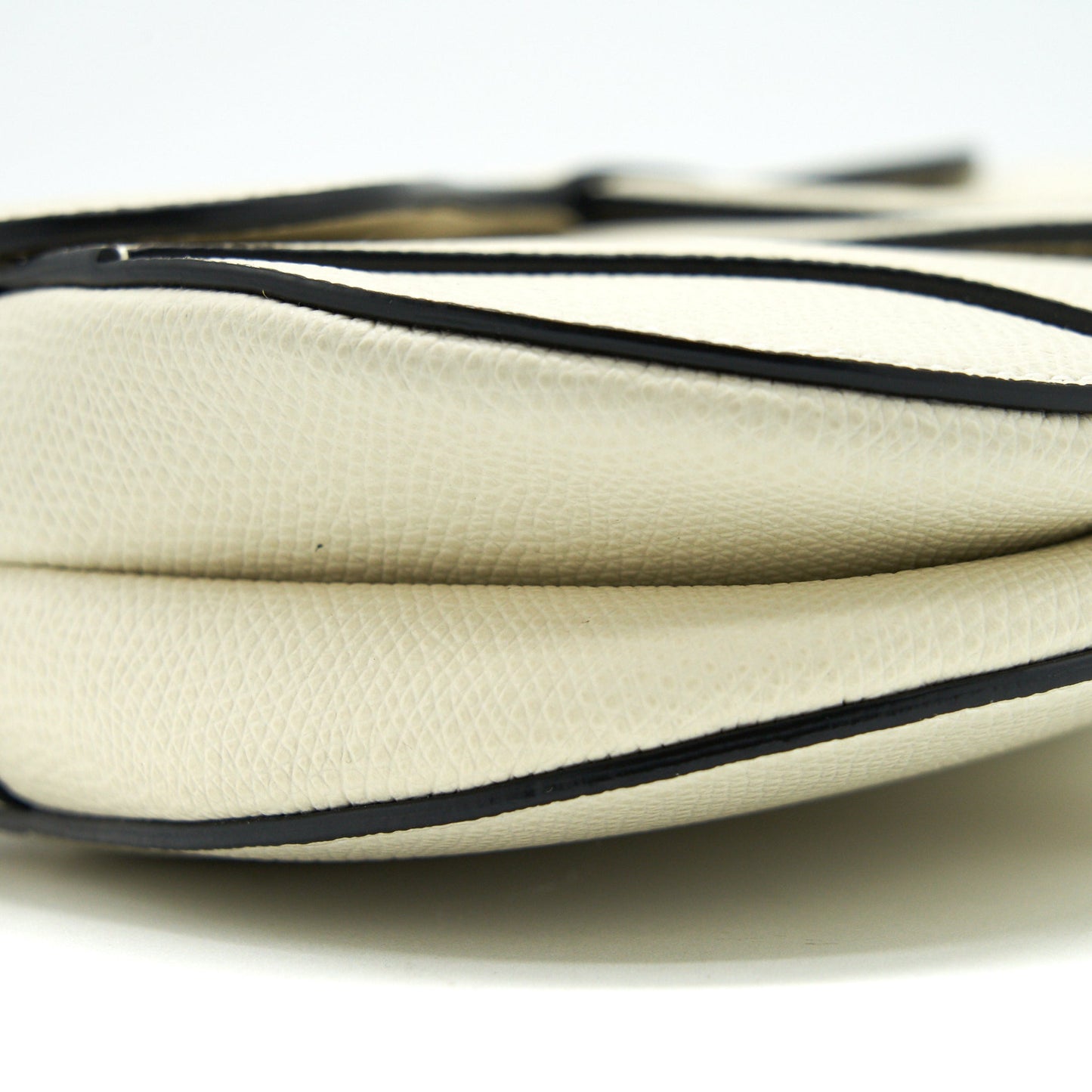 Dior Small Saddle Purse White