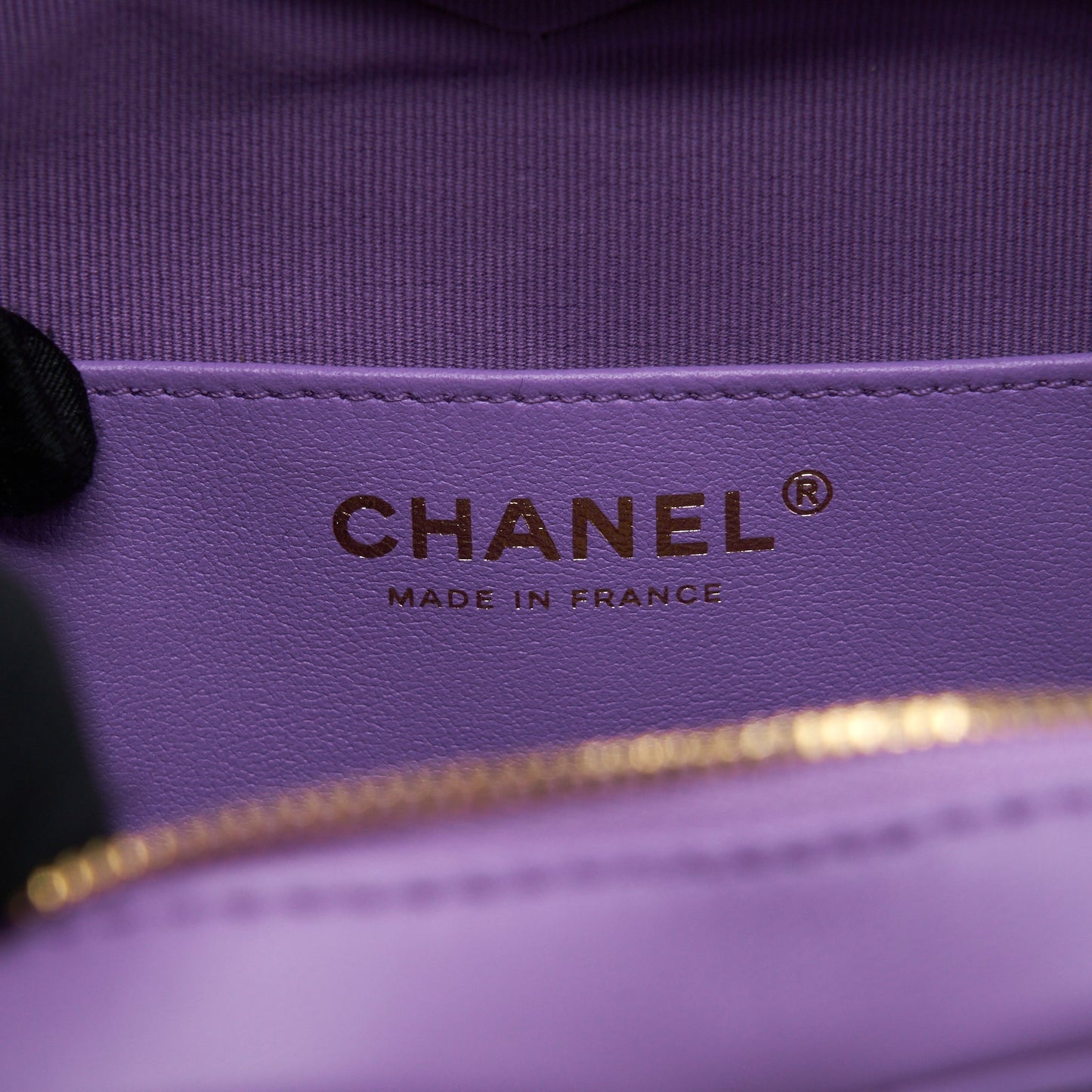 Chanel 22S Heart Bag Lambskin Purple L